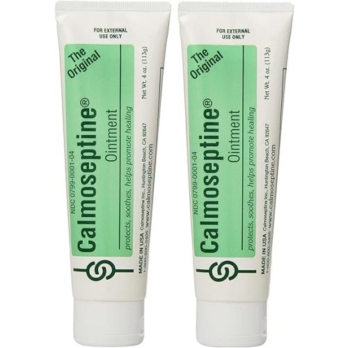 Calmoseptine Ointment Tube, 4 Ounce (Pack of 2)