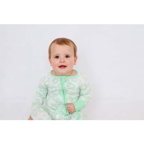 Baby Green Floral Romper