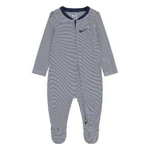 Newborn Baby Nike Striped Footed Coverall