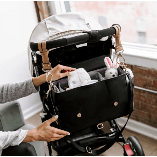 On-The-Go Stroller Caddy 3.0 in Black/Tan