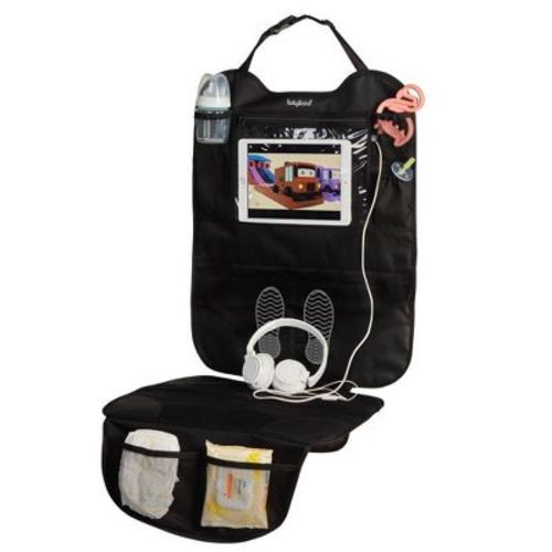 Lulyboo Auto Seat Protector And Car Seat Organizer - Black
