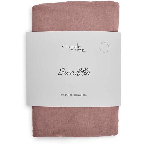 snuggle me Swaddle | Organic Cotton Swaddle Blanket, Soft Stretch, 47 x 47 inches (Gumdrop)