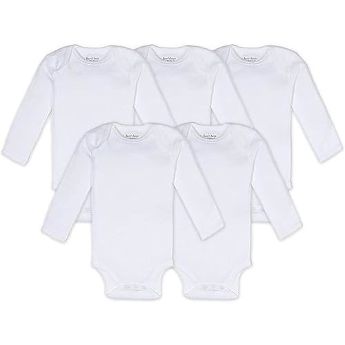 Burt's Bees Baby Unisex Baby Bodysuits, 5-pack Short & Long Sleeve One-pieces, 100% Organic Cotton Bodysuit