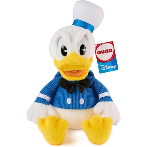 GUND Disney Official Donald Duck Classic Plush, Mickey and Friends, Deluxe Collector Stuffed Animal for Ages 1 and Up, Blue/White, 14”