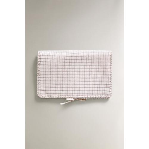 STRIPED CHECK BABY WIPE HOLDER