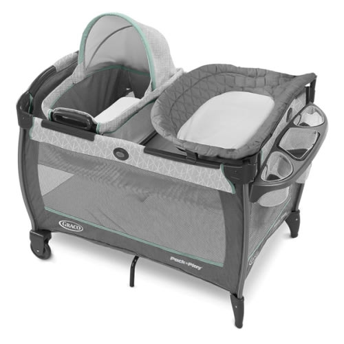 Graco Pack 'n Play Close2Baby Bassinet Playard Features Portable Bassinet Diaper Changer and More, Derby