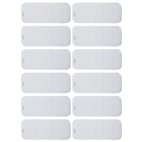 Babygoal Reusable Cloth Diaper Inserts Pack of 12, Absorbent & Breathable Liners, 3-Layer Microfiber Inserts for Cloth Diapers 12T