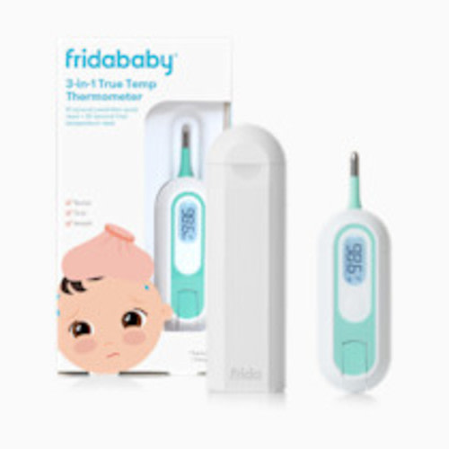 Frida Baby 3-in-1 Rectal, Underarm & Oral Thermometer for Kids, Digital Baby Thermometer for Infants, Toddlers, & Kids, Quick & Accurate Temperature Check, Includes Carrying Case for Storage