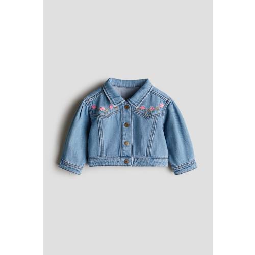 EMBROIDERED-DETAIL DENIM JACKET
