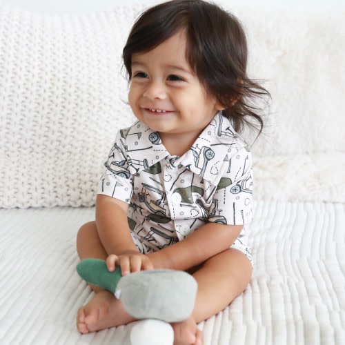 Tee Time Button Romper