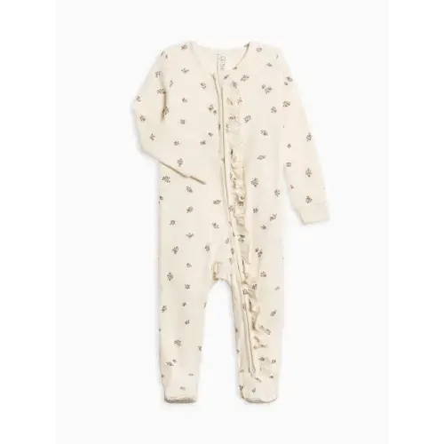 Neve Ruffle Zipper Footie