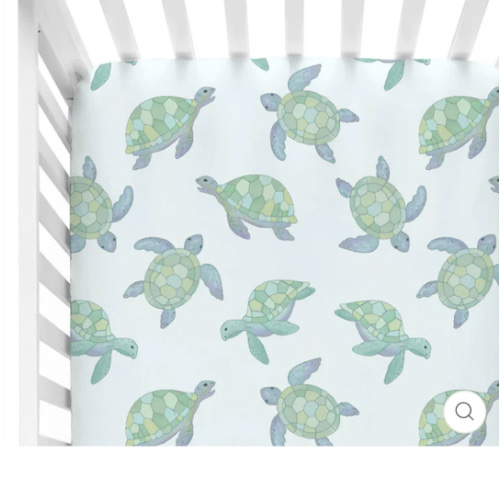 Totally Turtles Crib Sheet