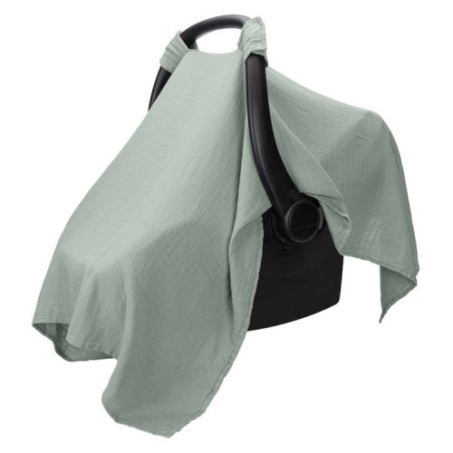 Comfy Cubs Baby Car Seat Cover - Infant Car Seat Cover for Sun with Large Size Car Seat Canopy, Fern