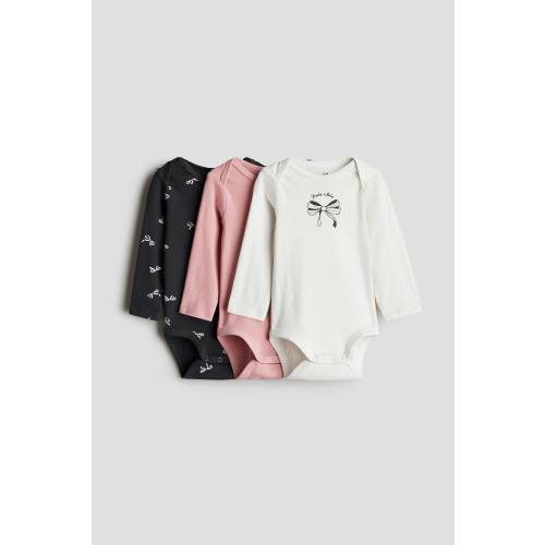 3-PACK PRINTED JERSEY BODYSUITS