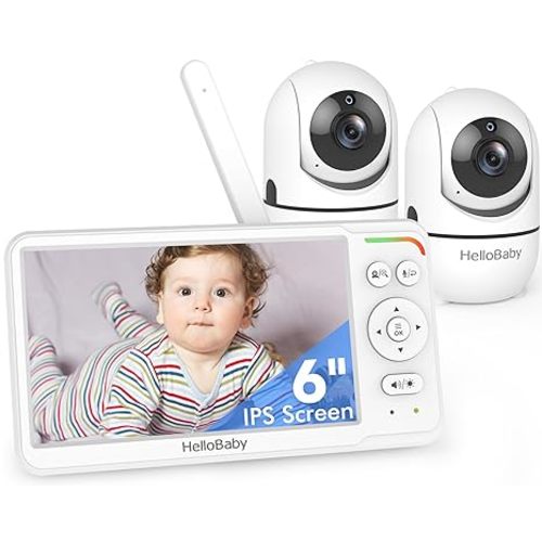 HelloBaby HB6560-2 Video Baby Monitor with two cameras