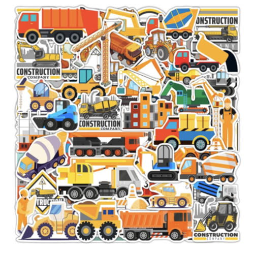 Amazon.com: BulbaCraft 100 Pcs Construction Stickers - Construction Birthday Party Supplies, Gifts for Women & Men : Electronics