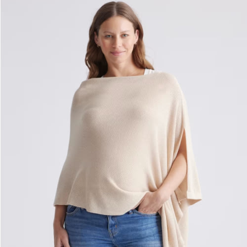 Lightweight Cotton Cashmere Nursing Shawl