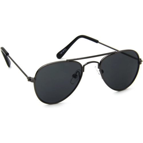Baby Boy Girl Classic Aviator Style Retro Metal Sunglasses