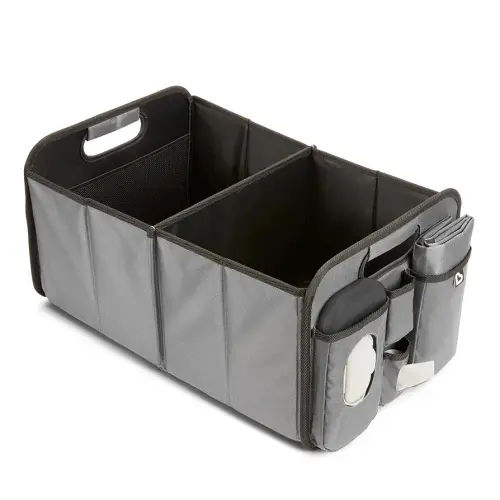 Munchkin Brica Out-n-About Trunk and Car Organizer with Diaper Changing Station, Collapsible, Grey