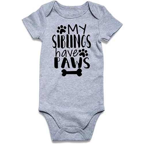 RAISEVERN Baby Boys Girls Clothes Infant Romper Newborn Bodysuits Funny Outfit 0-12 Months