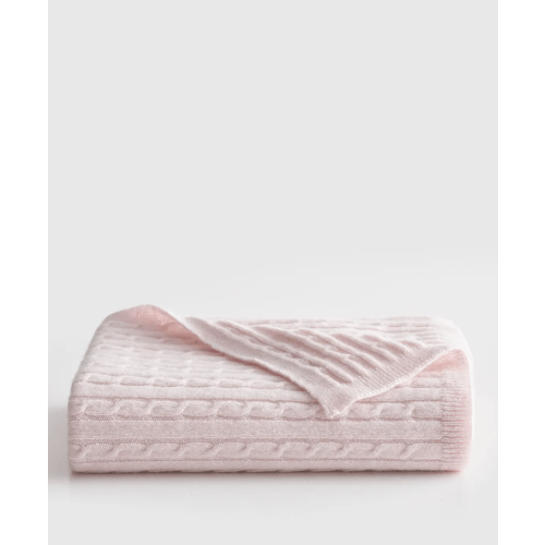 Luxe Cable Knit Cashmere Baby Blanket