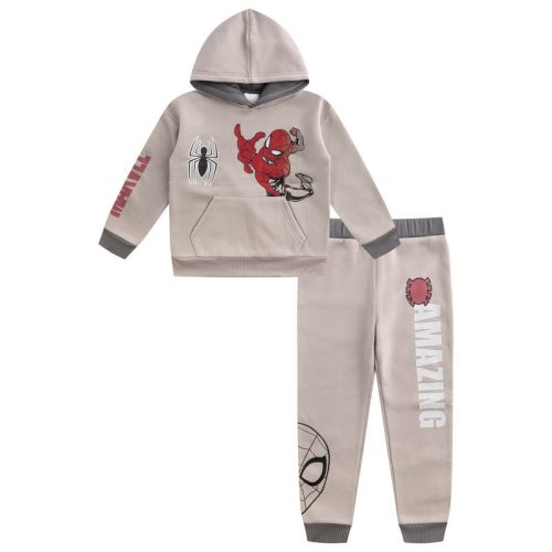 Marvel Spider-Man Boys Hoodie and Pants Set for Toddlers and Big Kids