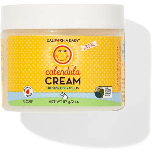 California Baby Calendula Cream | Ultra-Soothing Baby Face Cream | 100% Plant-Based | Organic Calendula + Aloe Vera | Lavender Scent | Baby Lotion For Sensitive Skin | Allergy Friendly | 2 oz / 57g