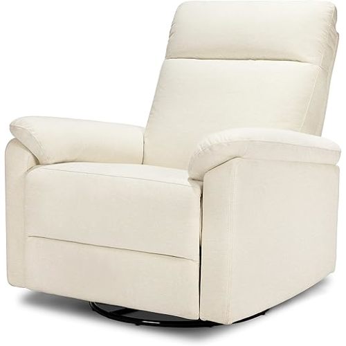 DaVinci Suzy Swivel Recliner in Vanilla, GREENGUARD Gold & CertiPUR-US® Certified