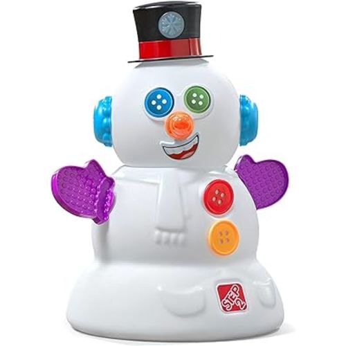 Step2 My First Snowman for Kids, Interactive Christmas Toy, Toddlers Ages 1.5+ Years Old, 15 Piece Accessory Kit to Decorate, Interactive Music and Lights