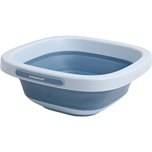 Babyhood Multi-Purpose Collapsible Wash Basin for Kids and Babies, Lightweight Portable Folding Basin for Washing Baby Bottles and Breast Pump Parts and Home Kitchen Outdoor Camping Use (2021blue)
