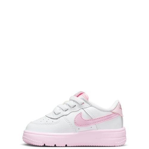 Nike Force 1 Low EasyOn Baby/Toddler Shoes (FN0236-100, White/Elemental Pink/Medium Soft Pink) Size 6