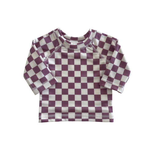 Berry Cheesecake Checkerboard / Maui Rashguard / UPF 50+