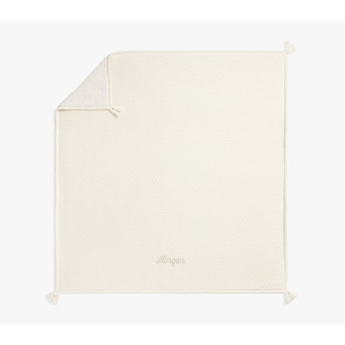 Oversized Luxe Knit Sherpa Baby Blanket