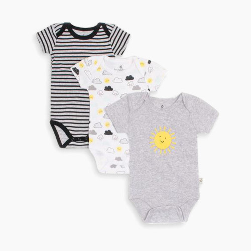 Snugabye Short Sleeve Bodysuit (3 Pack) - Assorted, 0-3M