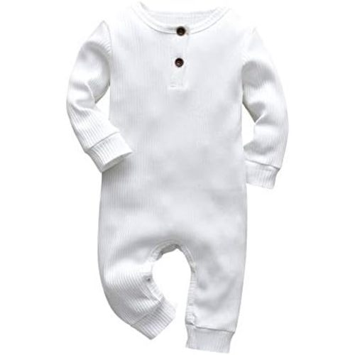 Eghunooy Baby Boy Girl Solid Color One Piece Romper Jumpsuit Outfits Clothes