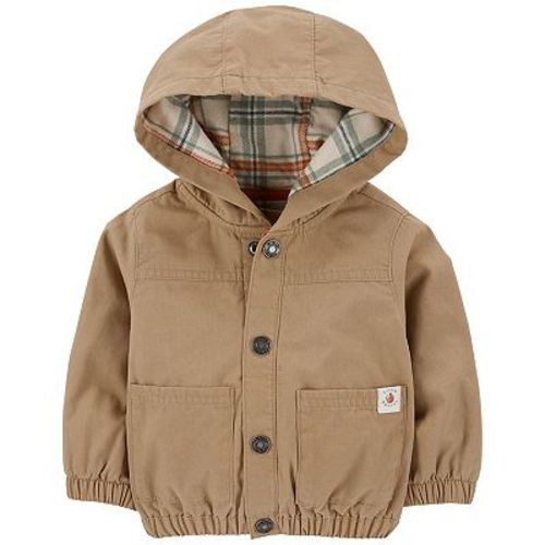 Baby Boy Carter's Canvas Hooded Snap-Up Jacket