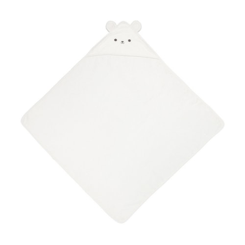Cotton Hooded Towel, Bear - Anko