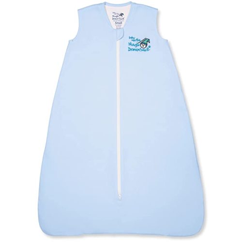 Baby Merlin's Magic Dream Sleep Sack - 100% Cotton Baby Wearable Blanket Sleep Suit - 6-12 Months (Blue) - 6-12 months (Small)