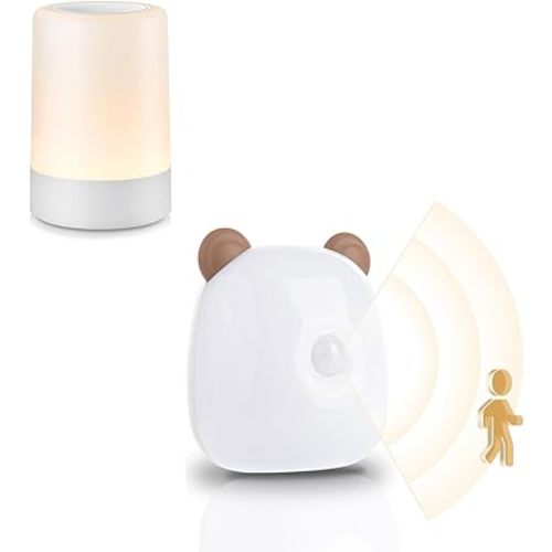 G Keni Nursery Night Light + LED Motion Sensor Night Light for Kids and Adult