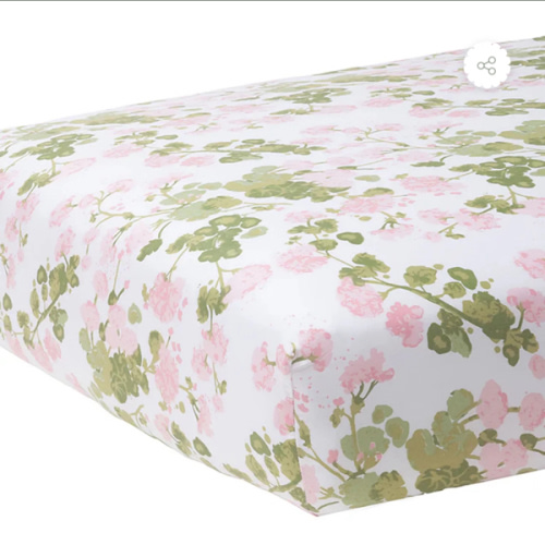 Ouisie Pink Crib Sheet