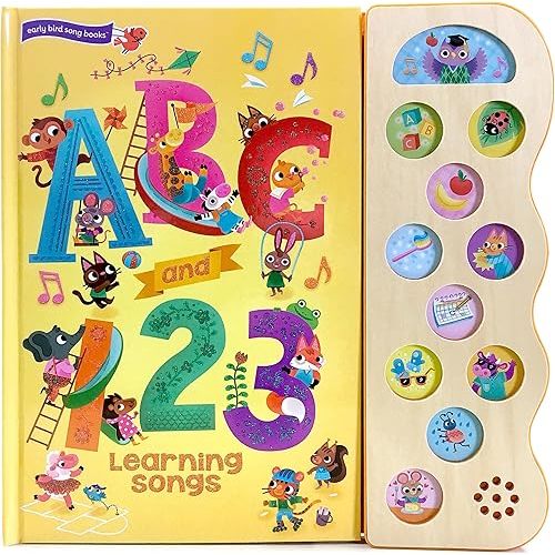 ABC & 123 Learning Songs: Interactive Children's Sound Book (11 Button Sound) (11 Button Sound Book) Hardcover – Sound Book, December 15, 2016