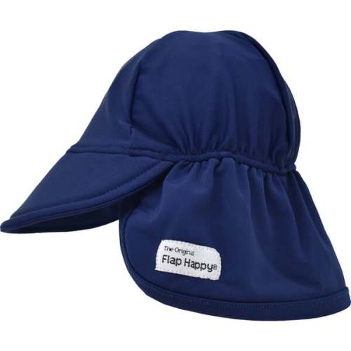 Swim Flap Hat 2 Pack, White & Navy - Flap Happy | Maisonette
