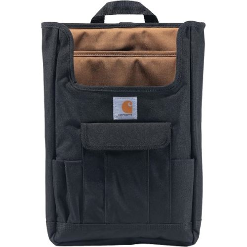 Carhartt Front Seat Car Organizer, Passenger Seat Storage & Organization for Books, Files, Folders, Laptop & More, Black