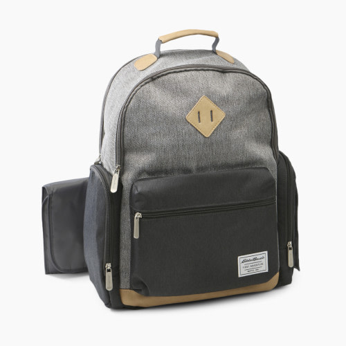 Eddie Bauer Bridgeport Diaper Backpack - Grey/Tan