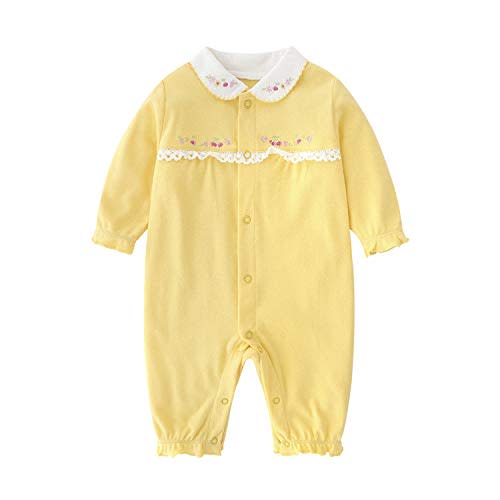 Baby One Piece Romper Soft Cotton Sleepwear Footed Jumpsuit for 0-12 Month Infant