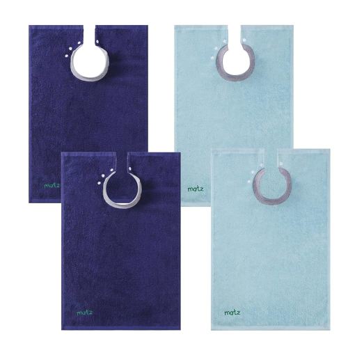 MATZ Terry Towel Snap On Toddler & Baby Bibs | For Feeding Drooling And Teething | Full Coverage For Babies | Ultra Absorbent 100% Cotton Bibs | Unisex | With Soft Ribbed Neck