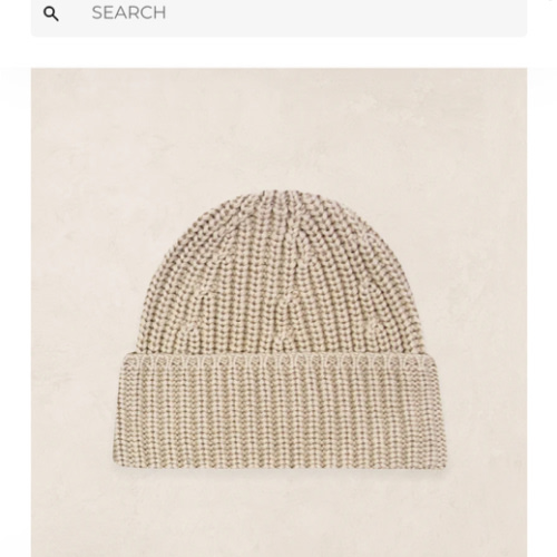 Knit Beanie - Tan
