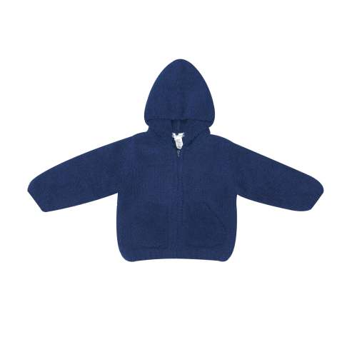 Angel Dear Chenille Hooded Jacket - Navy