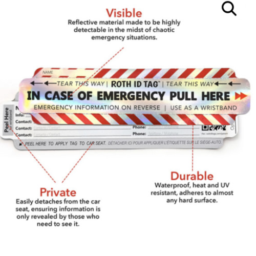 ROTH ID TAG™ Kit - ROTH ID TAG | Emergency Contact Identification Systems