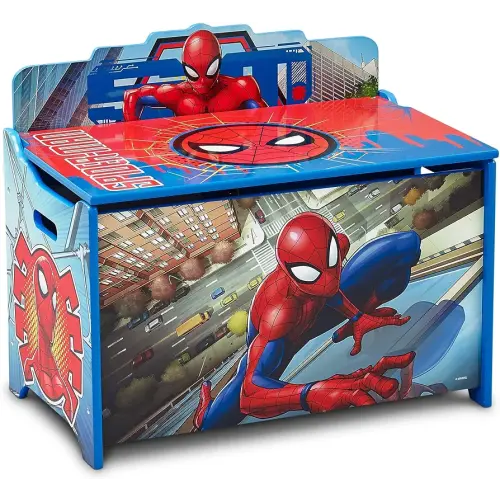Delta Children Deluxe Toy Box, Spider-Man